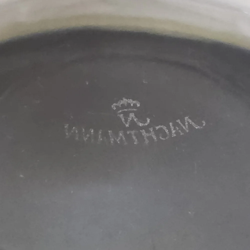 Vintage Natchmann Crystal Frosted Fruit Banded Serving Bowl - Picture 6 of 6